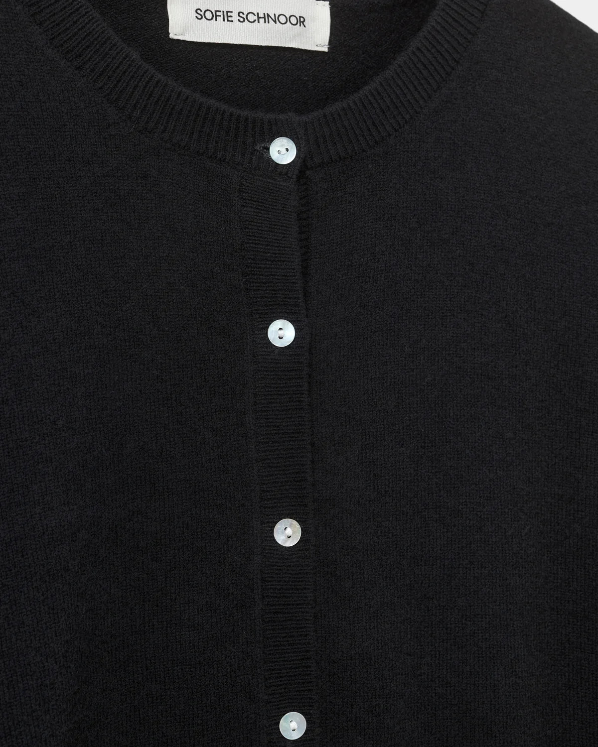the CISSESW stripe cardigan, black