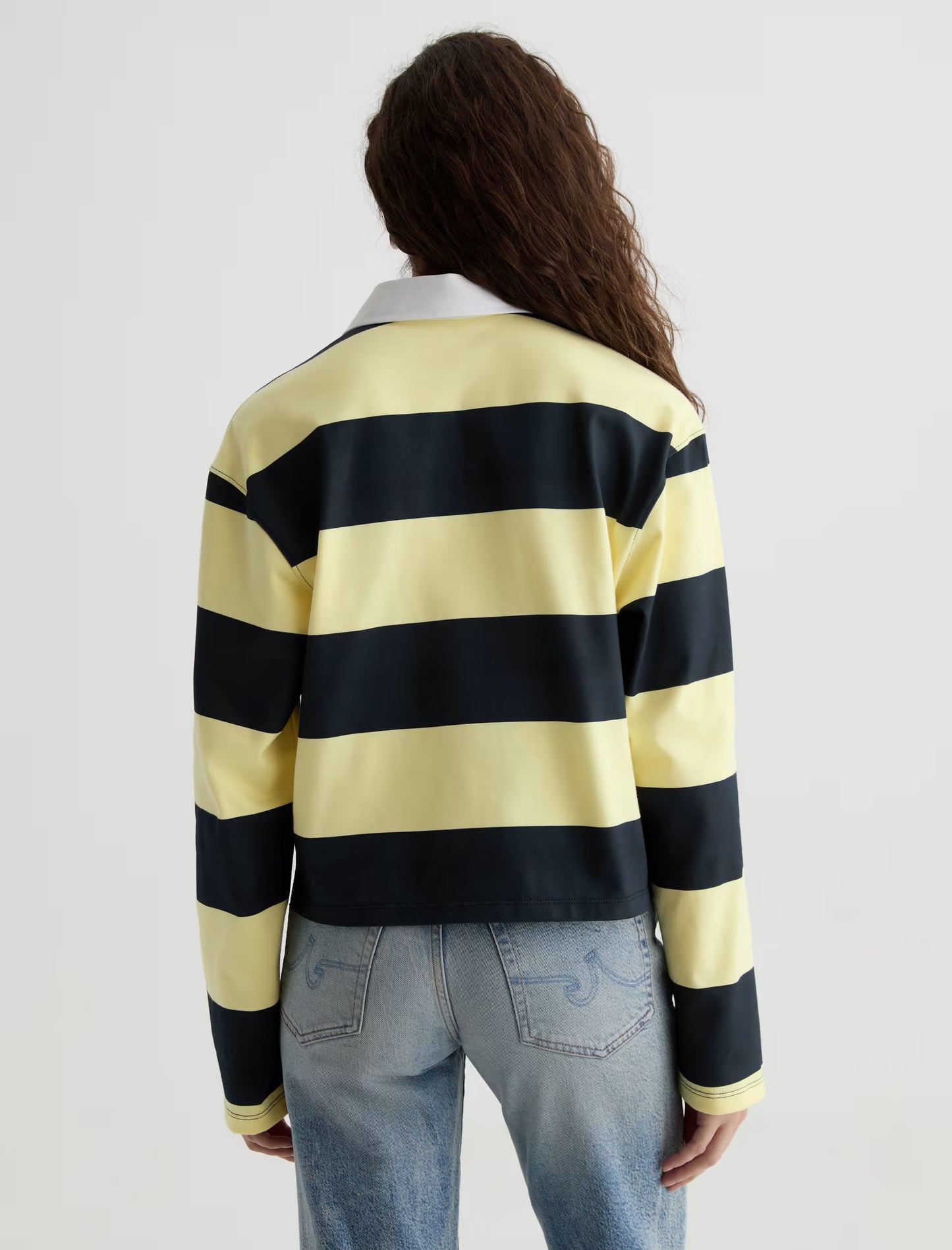 the LONDYN rugby top, sunlight yellow