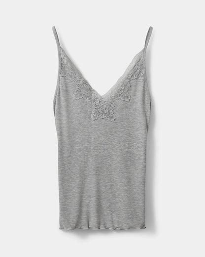 the DANILLA top, grey melange