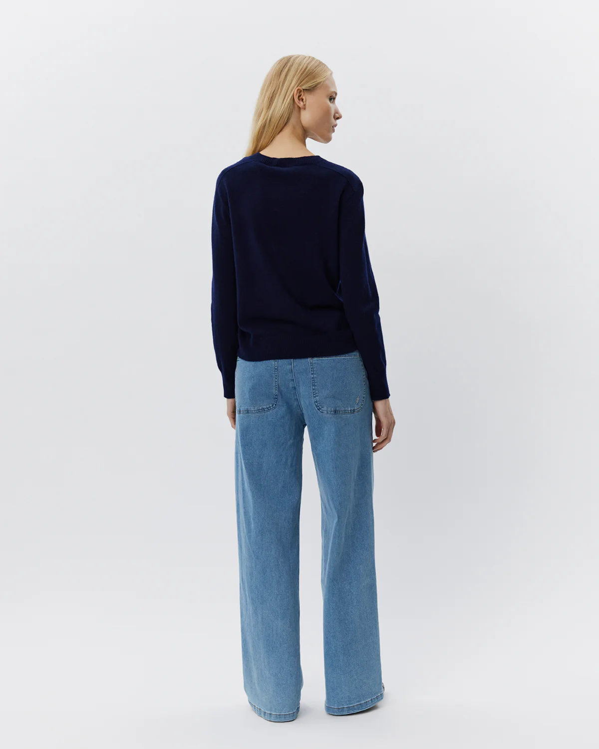 the DELIA knit, navy