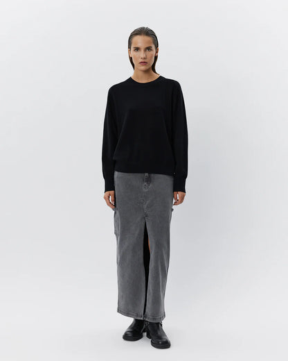 the DELIA knit, black
