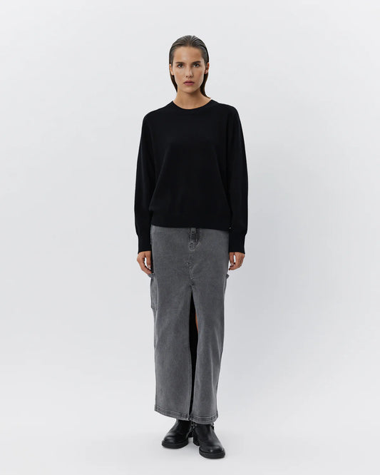 the DELIA knit, black