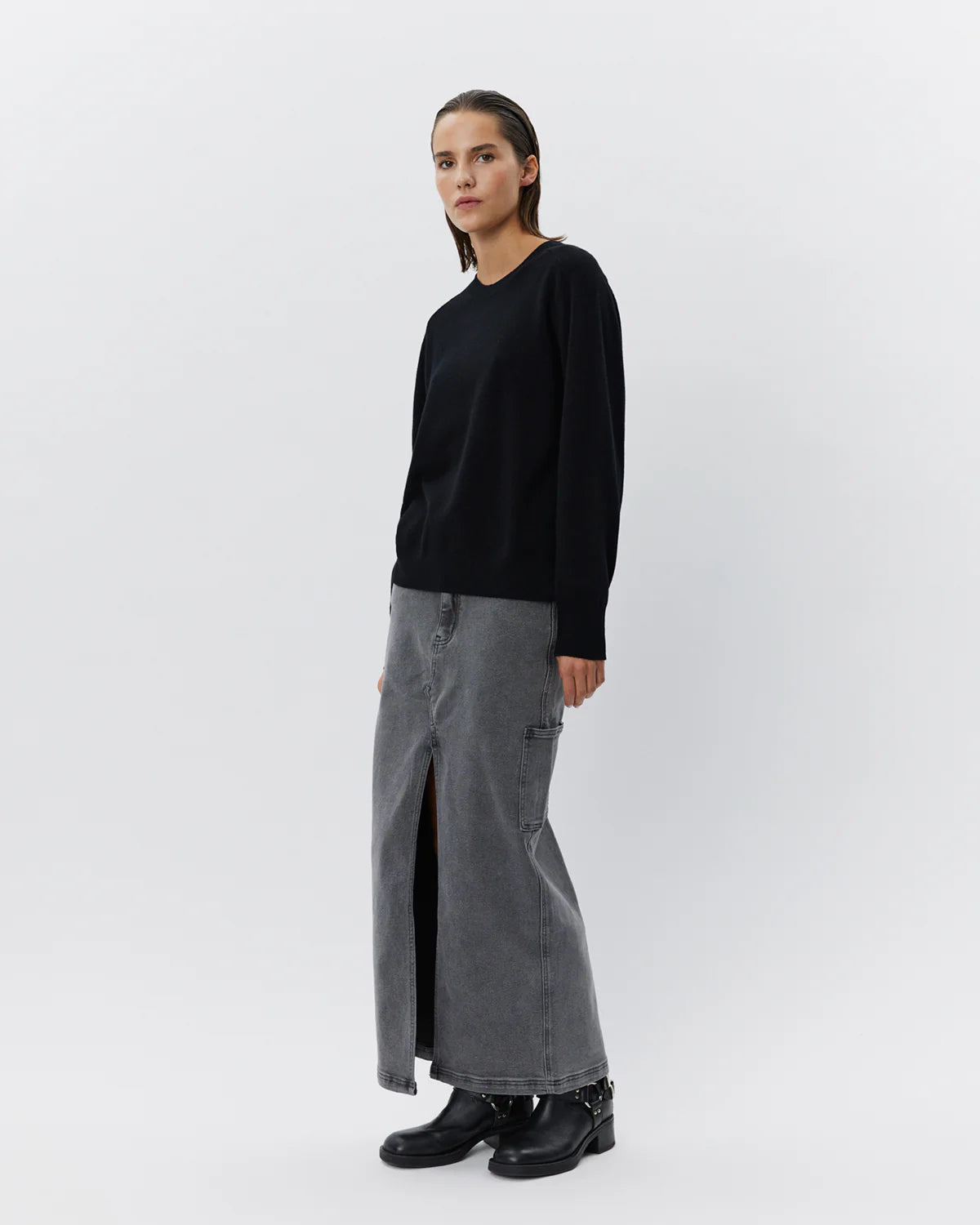 the DELIA knit, black