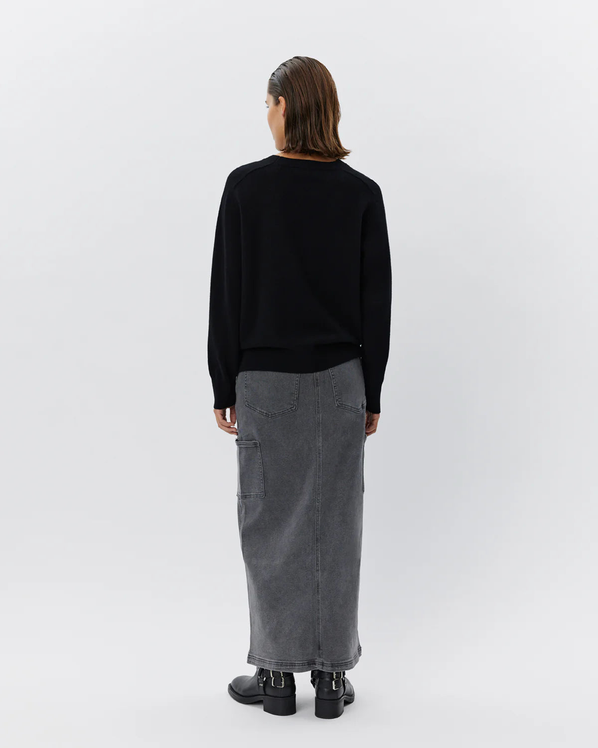 the DELIA knit, black