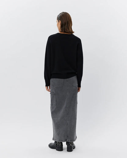 the DELIA knit, black