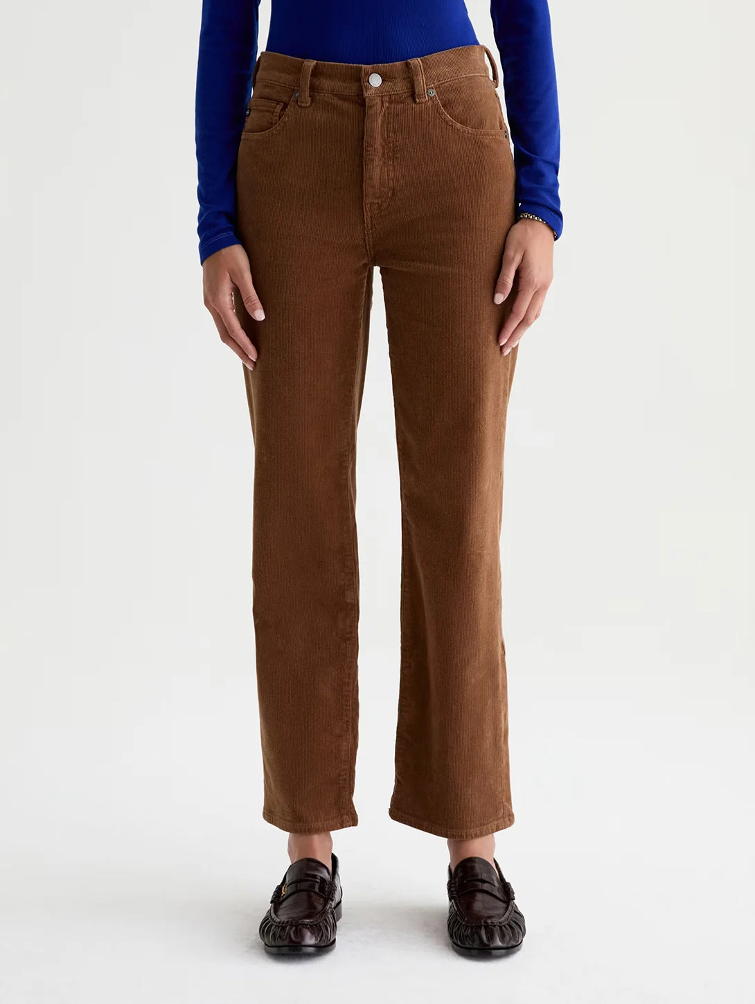 the BRINLEY corduroy pant, bronze beat