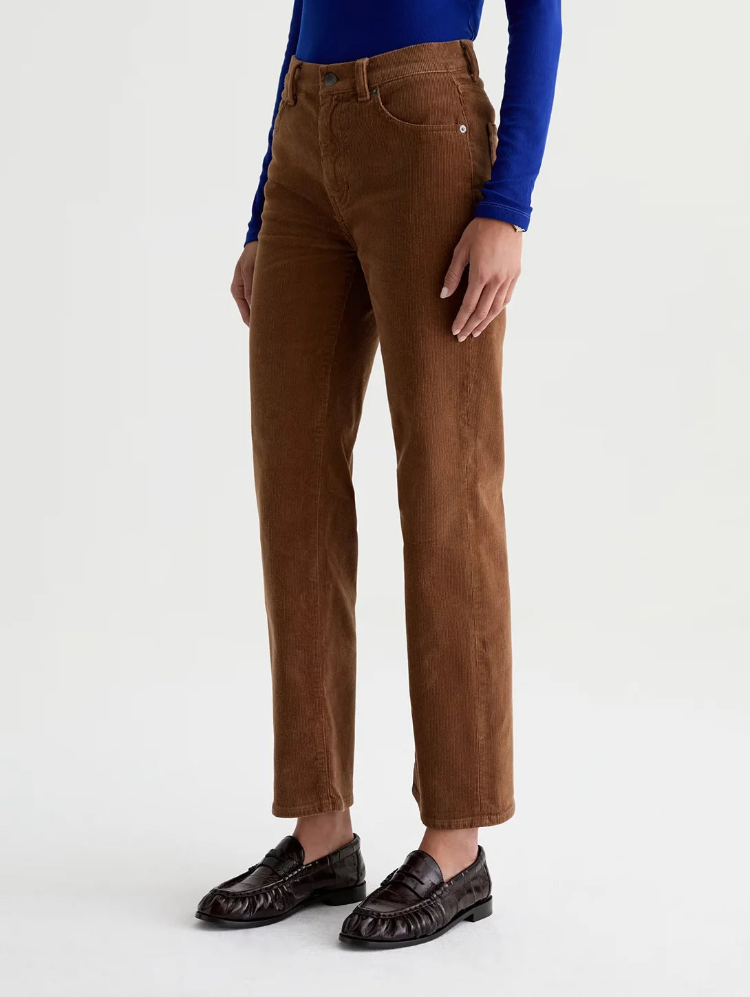 the BRINLEY corduroy pant, bronze beat