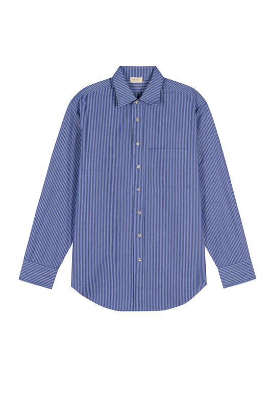 the POPLIN shirt, navy