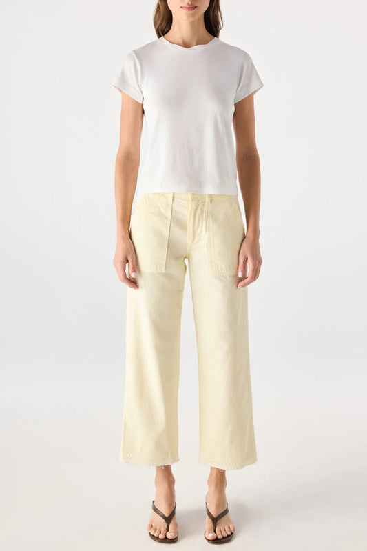 the EASY ARMY SLOUCH CROP, blondie