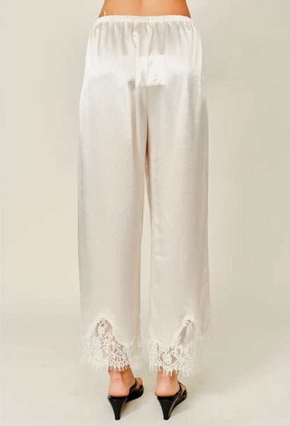 the LACE pant, ivory