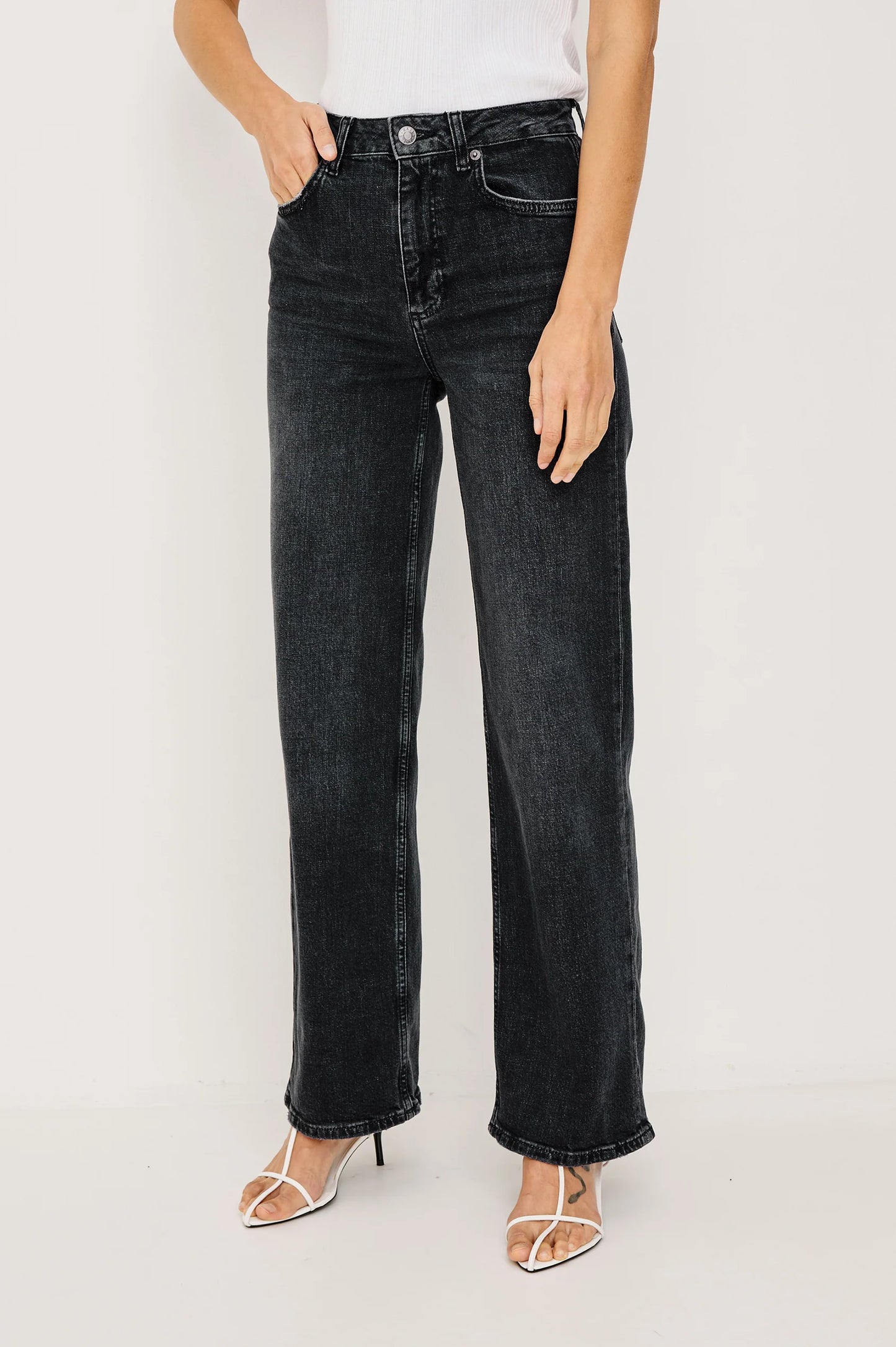 the GETTY wide leg, black pearl