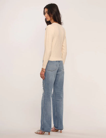 The REED Cardigan, Ivory