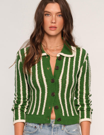 the CORRIE cardigan, grass
