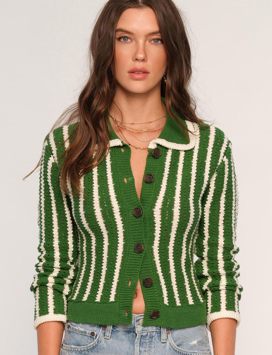 the CORRIE cardigan, grass