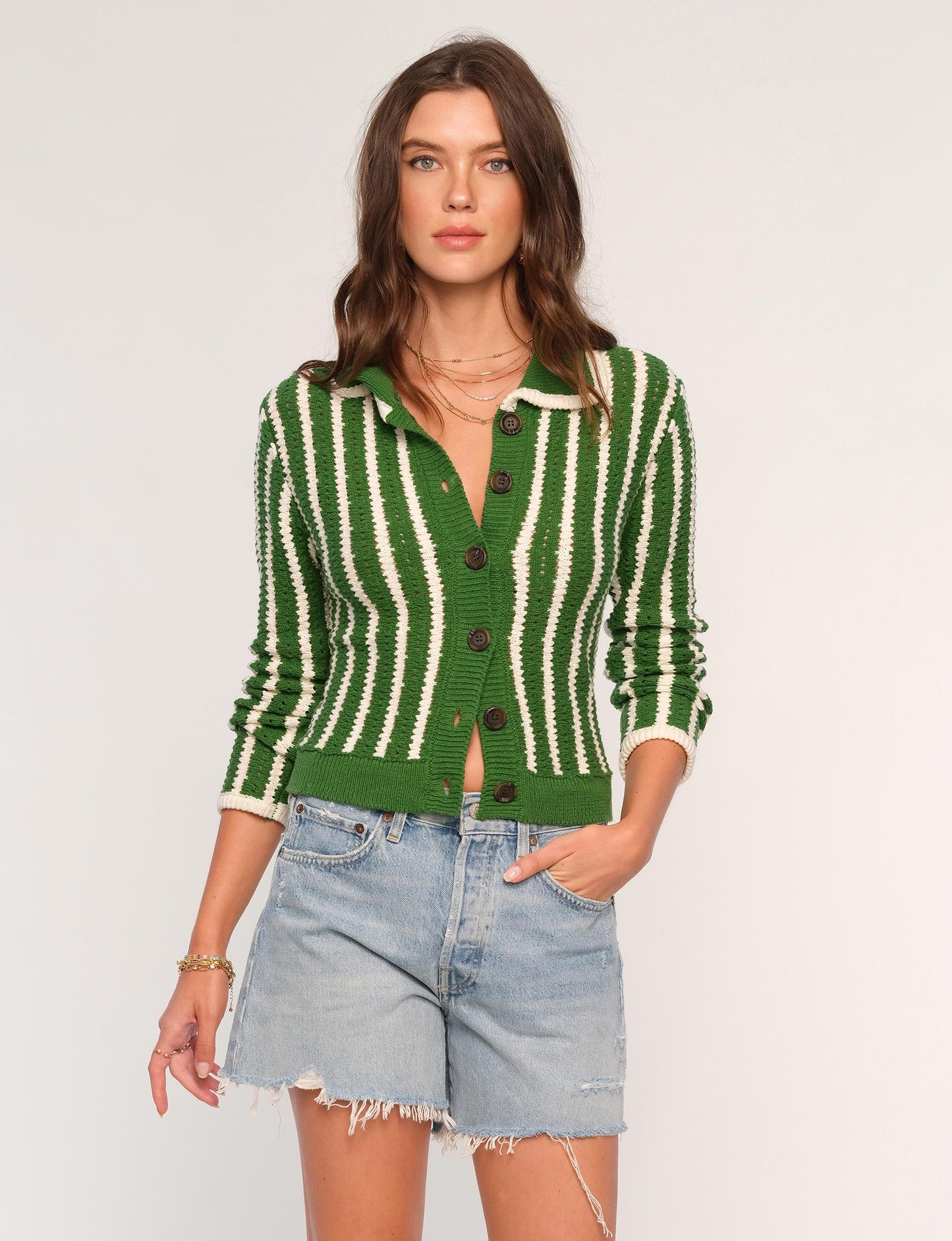the CORRIE cardigan, grass