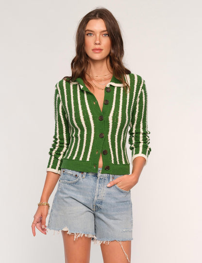 the CORRIE cardigan, grass