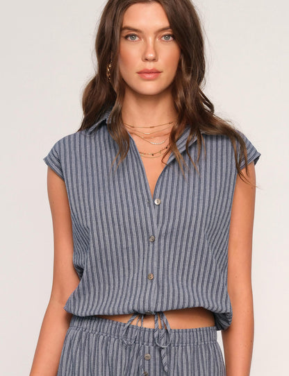the DAKOTA shirt, indigo