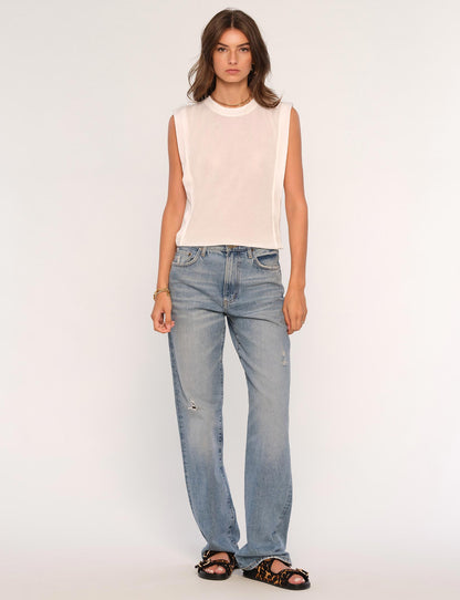 the NATALIA top, eggshell