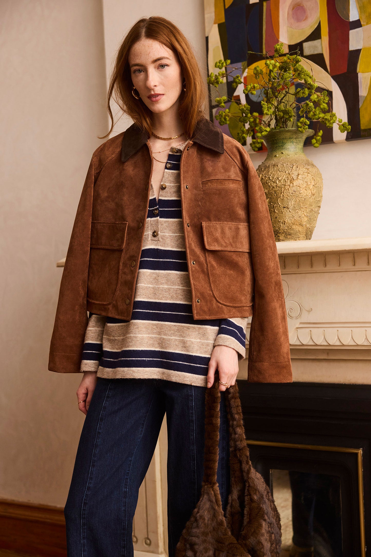 the SILAS sweater, wheat
