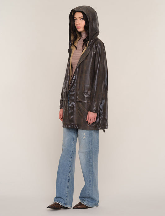 the SERGI raincoat, mink