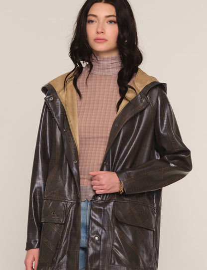 the SERGI raincoat, mink