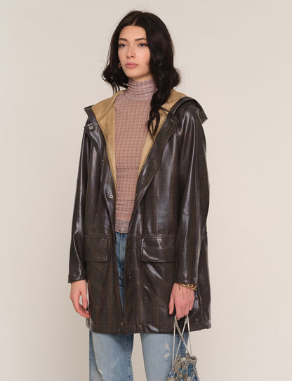 the SERGI raincoat, mink