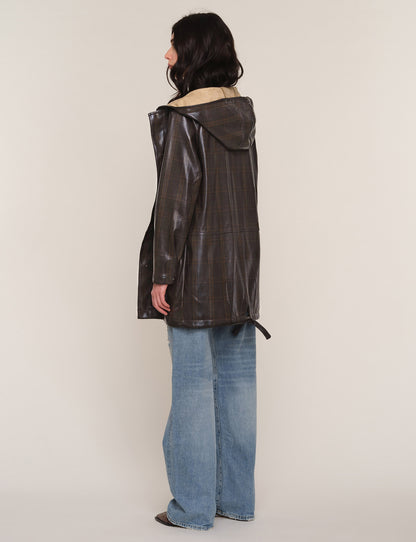 the SERGI raincoat, mink