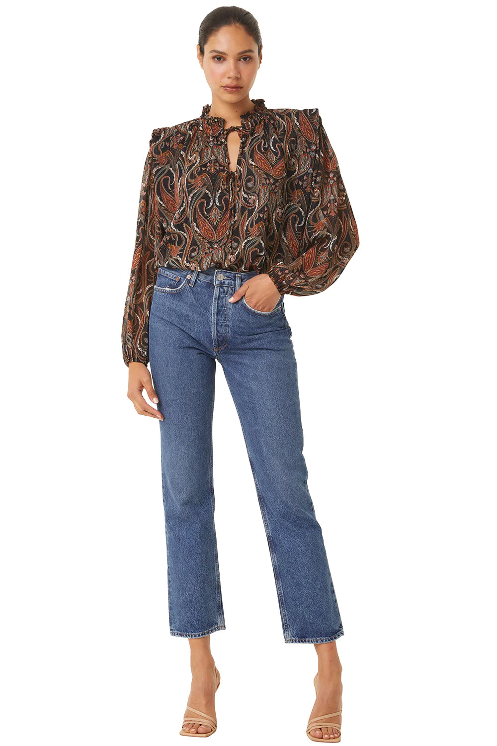 The HELENA Top, Spartina Paisley