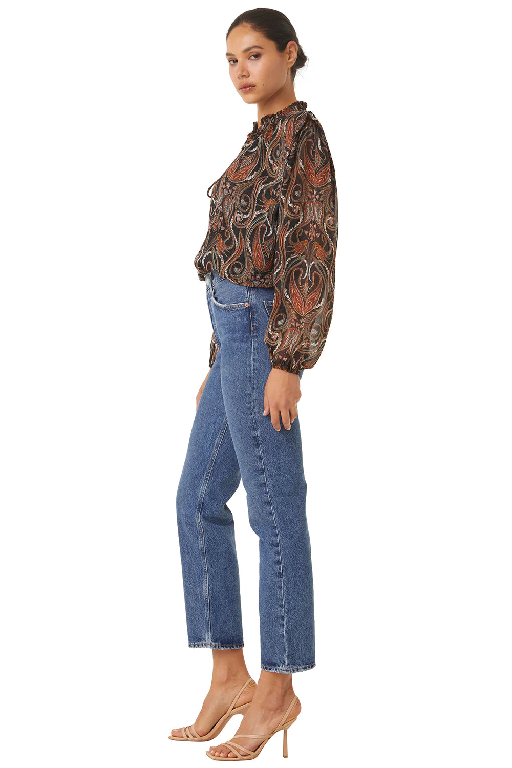 The HELENA Top, Spartina Paisley