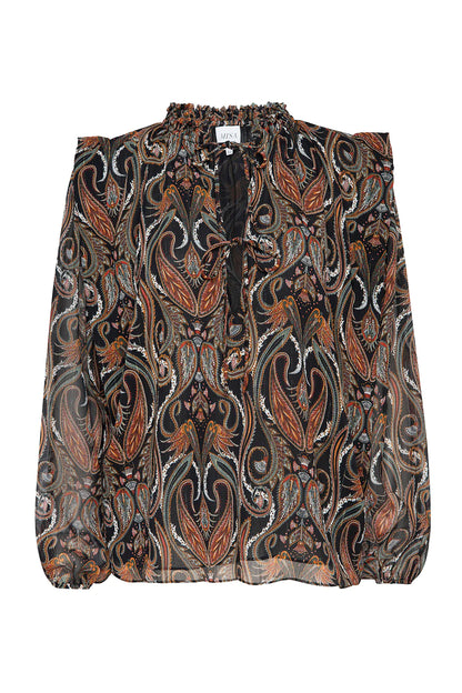 The HELENA Top, Spartina Paisley