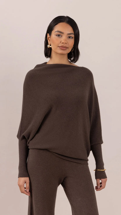 the NATALIE sweater, espresso
