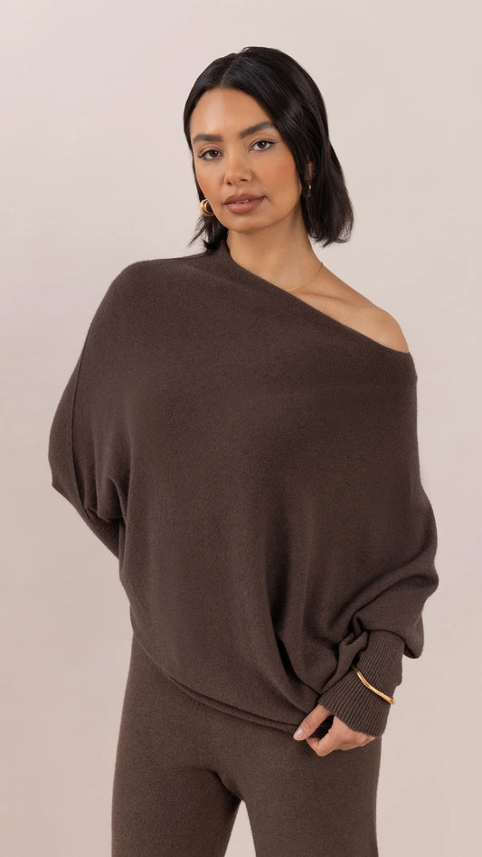 the NATALIE sweater, espresso