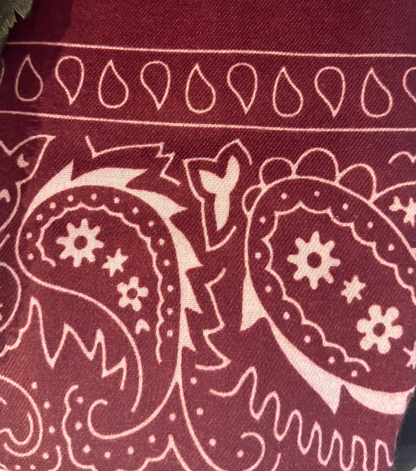 the BANDANA scarf, merlot