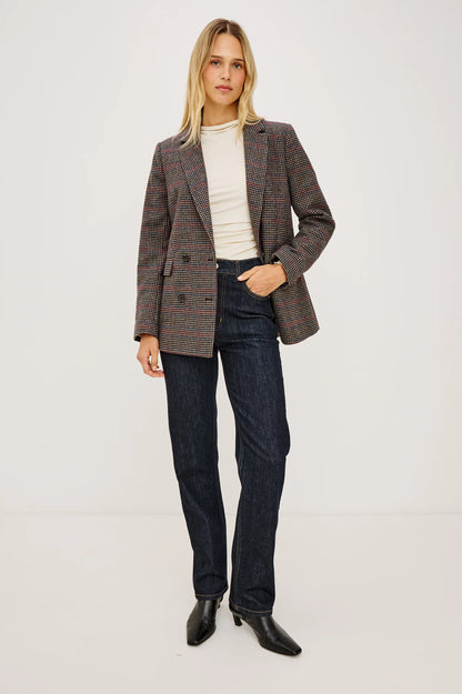 the JAC blazer, oxford plum