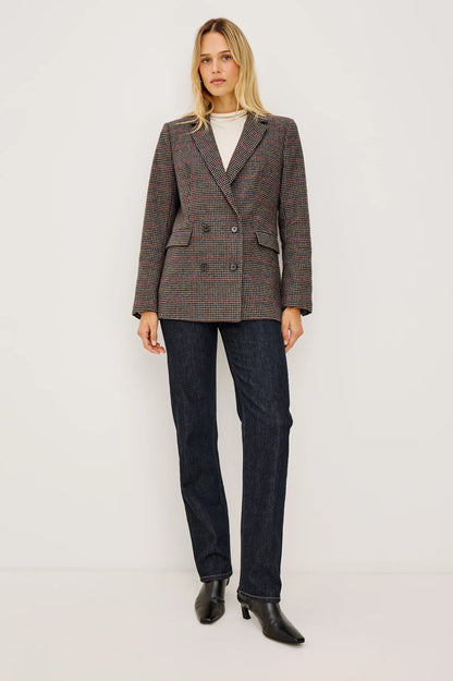 the JAC blazer, oxford plum