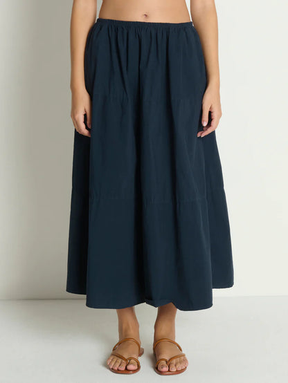 the KARIN tiered skirt, night sky