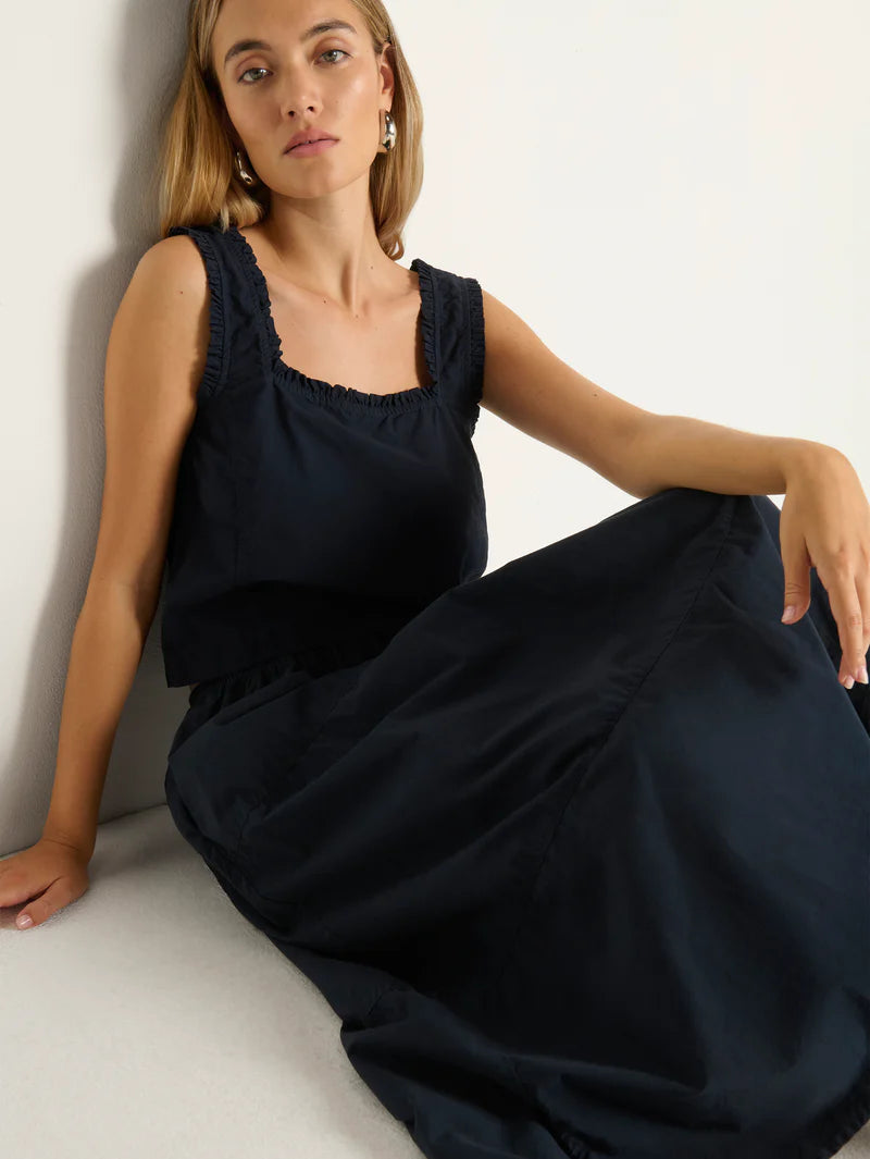 the KARIN tiered skirt, night sky