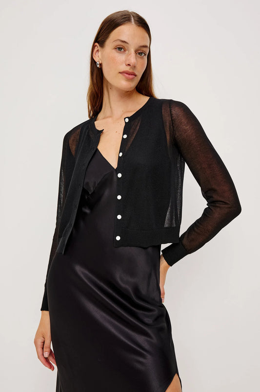 the LAKELYN cardigan, black