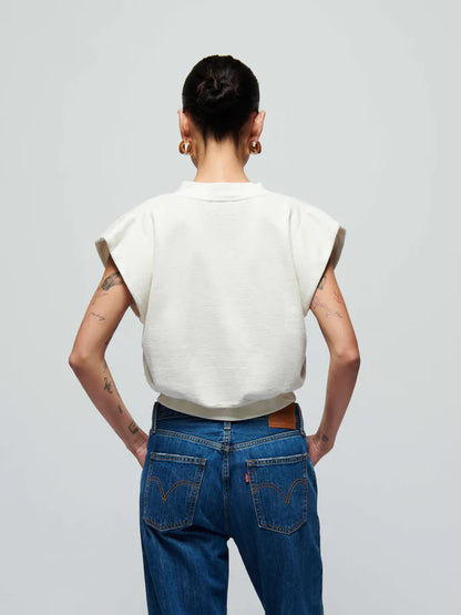 the LENON crewneck sweater, porcelein