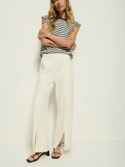 the LINCOLN knit pant, porcelein