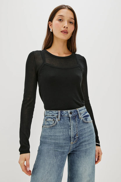 the LOVISA top, black