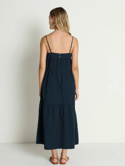 the MEADOW midi dress,night sky