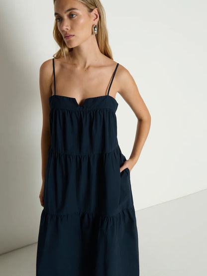 the MEADOW midi dress,night sky