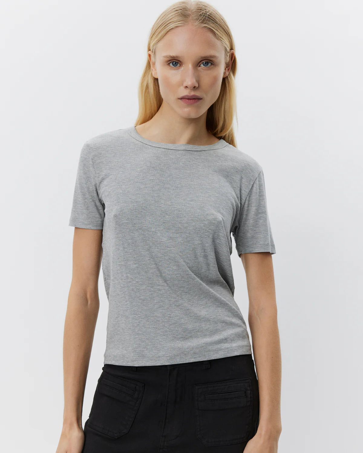 the NATALIA tee, grey melange