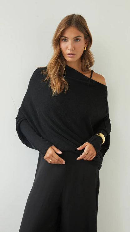 the NATALIE sweater, black