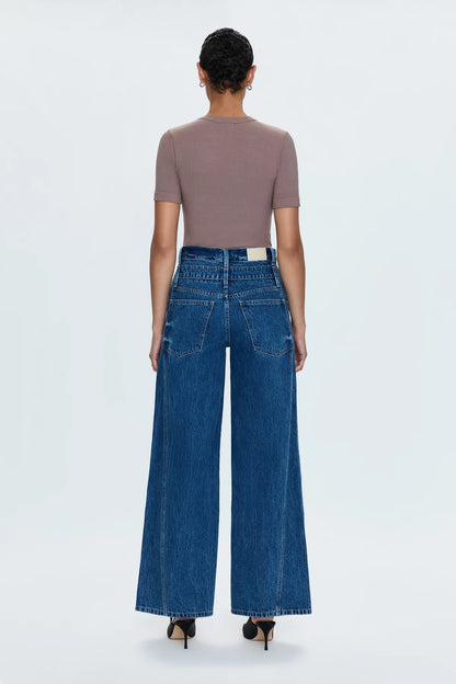 the CALEB stacked waist pant, reflection
