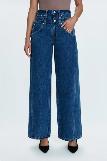 the CALEB stacked waist pant, reflection