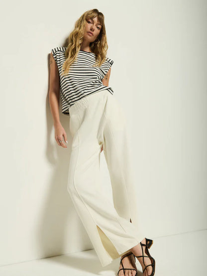 the LINCOLN knit pant, porcelein