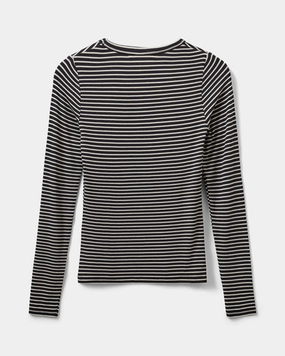 the PETRICIASW stripe long sleeve, black