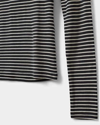 the PETRICIASW stripe long sleeve, black